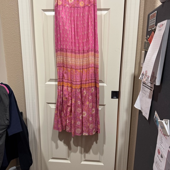 Spell Utopia Pink and Orange Maxi Dress - Picture 9 of 10